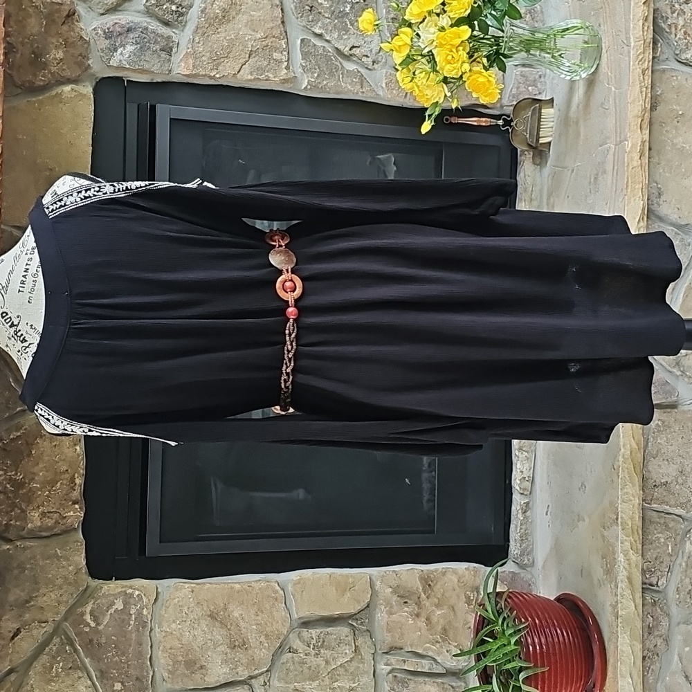 BEAUTIFUL BOHO COLD SHOULDER DRESS - Picture 5 of 12
